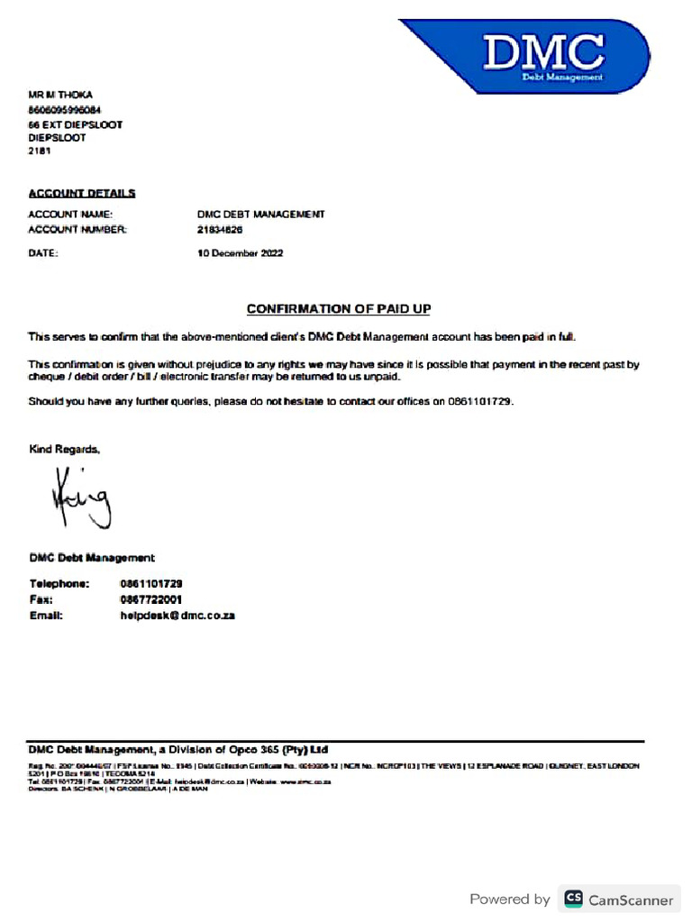 Statement DMC | PDF