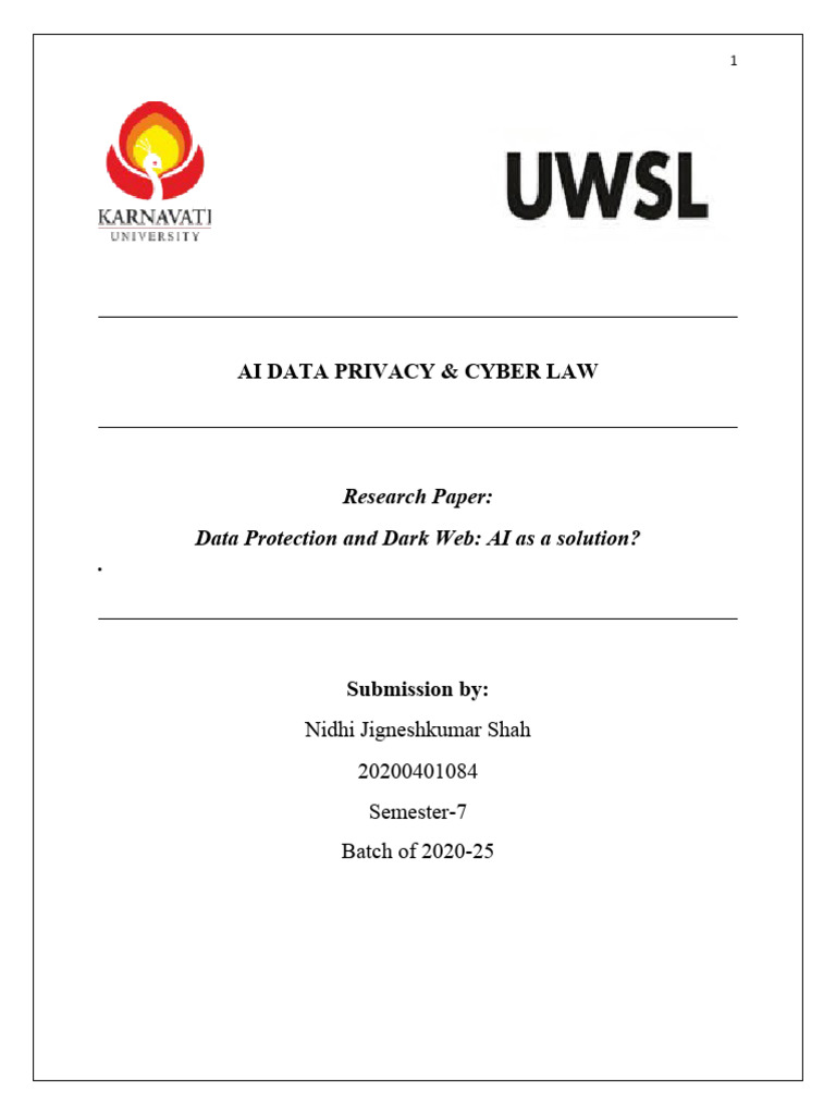 AI Solutions for Data Privacy Issues | PDF | Artificial Intelligence ...