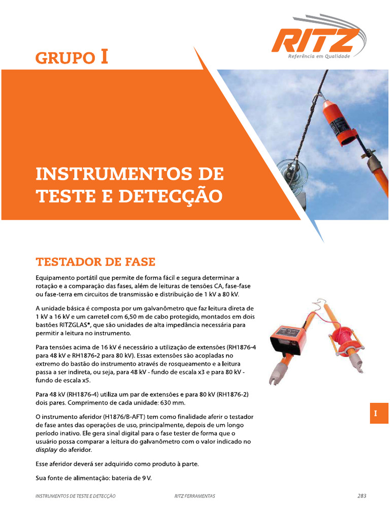 12-23 - Ritz - Det - Instrumentos de Teste e Deteccao - Completo | PDF