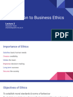 Business Ethics - Lec 2