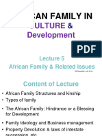 Lecture 5 African Family