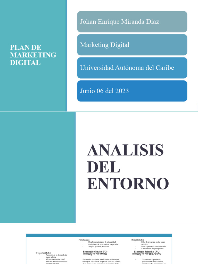 Plantilla Plan de Marketing Digital | PDF | Moda | Marca