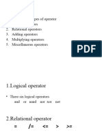 Operators and Statements in VHDL
