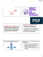 QC and QA