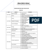 Class IX - Assessment Syllabus and Time Table For 2023-2024