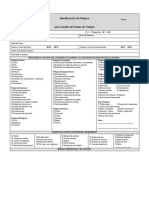 Identificación de Peligros para Trabajos Cambio de Puesto de Trabajo