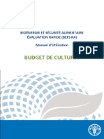 Budget de Cultures: Bioénergie Et Sécurité Alimentaire Évaluation Rapide (Befs Ra) Manuel D'utilisation