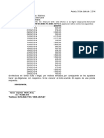 Carta Al Banco Sobre Retiros Ilicitos Del Banco