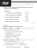 ECA2+ - Tests - Language Test 1C - 2018