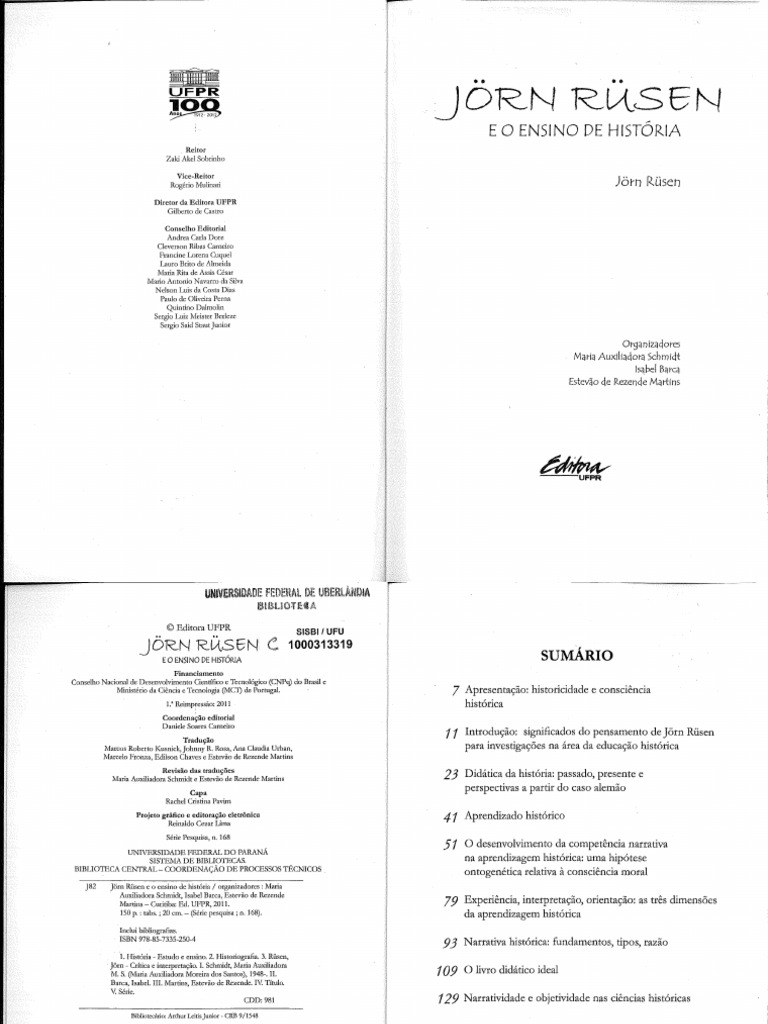 2505 Jörn Rüsen, Didática Da História | PDF