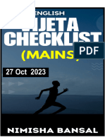 English Mains Vijeta Checklist by Nimisha Mam 27 Oct 2023