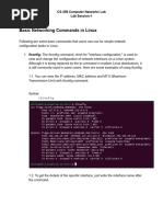 CS-356 Computer Networks Lab 1