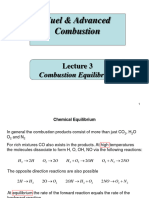 Lec 3 Combustion Equiliprium - Fuel and Advanced Combustion