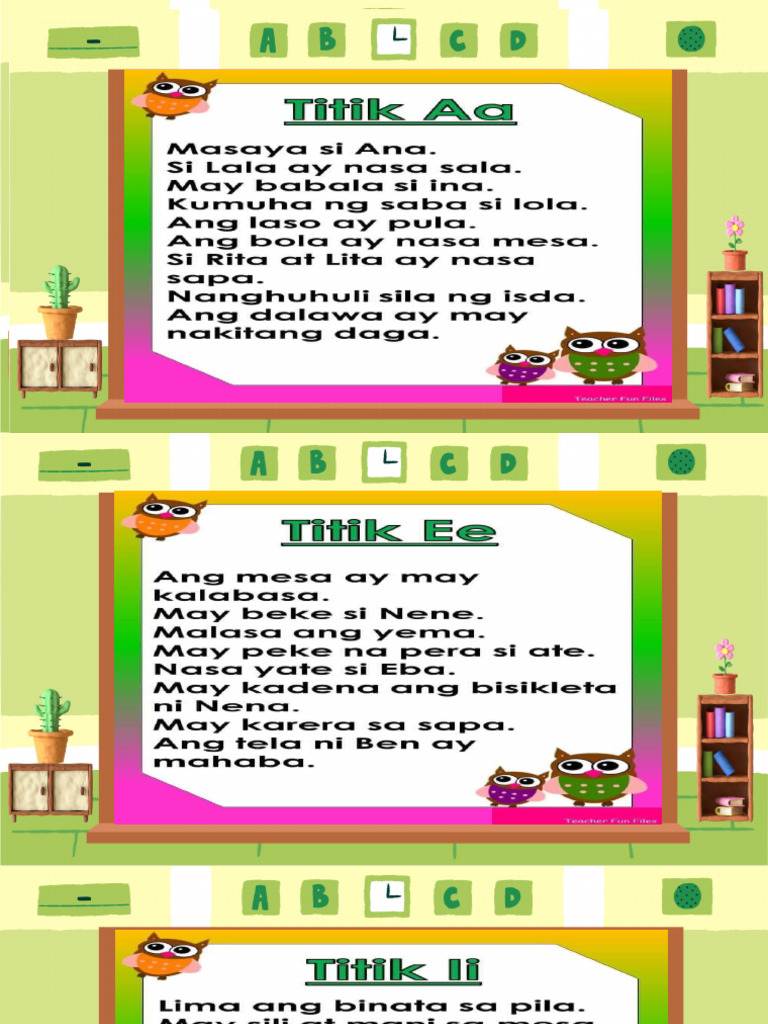 Tagalog Reading Mat. PDF