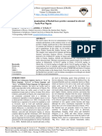 Uranium and Thorium Contaminations of Baobab Leave Powder Consumed in Selected Locations of Katsina State, North West Nigeria 2023