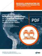 Impacto de Las Industrias Extractivas en El Capital Humano de Las Economias Locales en Los Andes Un Marco Conceptual y Varios Estudios Empiricos