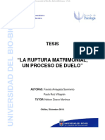 La Ruptura Matrimonial, Un Proceso de Duelo Autor Faviola Arriagada Sarmiento y Paula Ruiz Villagrán