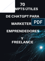 70 Prompts de ChatGPT para Emprendedores Negocios SEO Email Marketing Copywriting