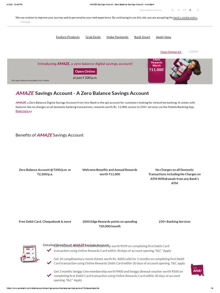 Zero Balance Account for Easy Banking | PDF | Debit Card | Banks