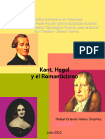 Kant, Hegel y El Romanticismo