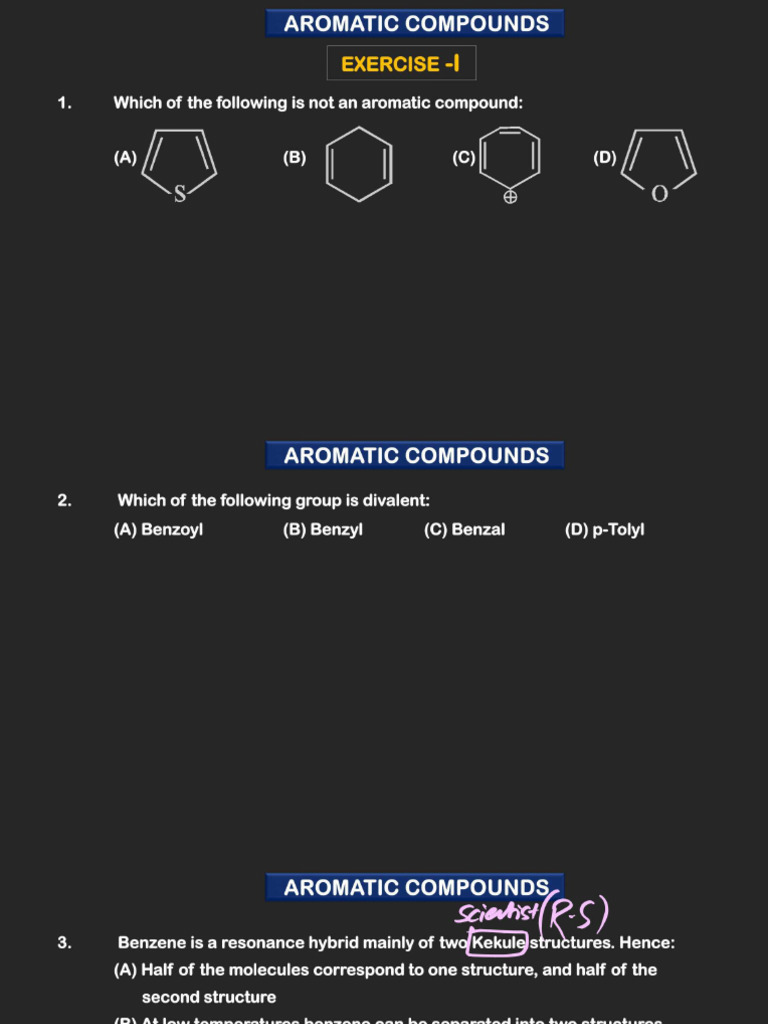 Aromatic Sheet Discussion | PDF