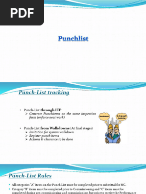 Punch List