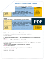 Periodic Classification of Element