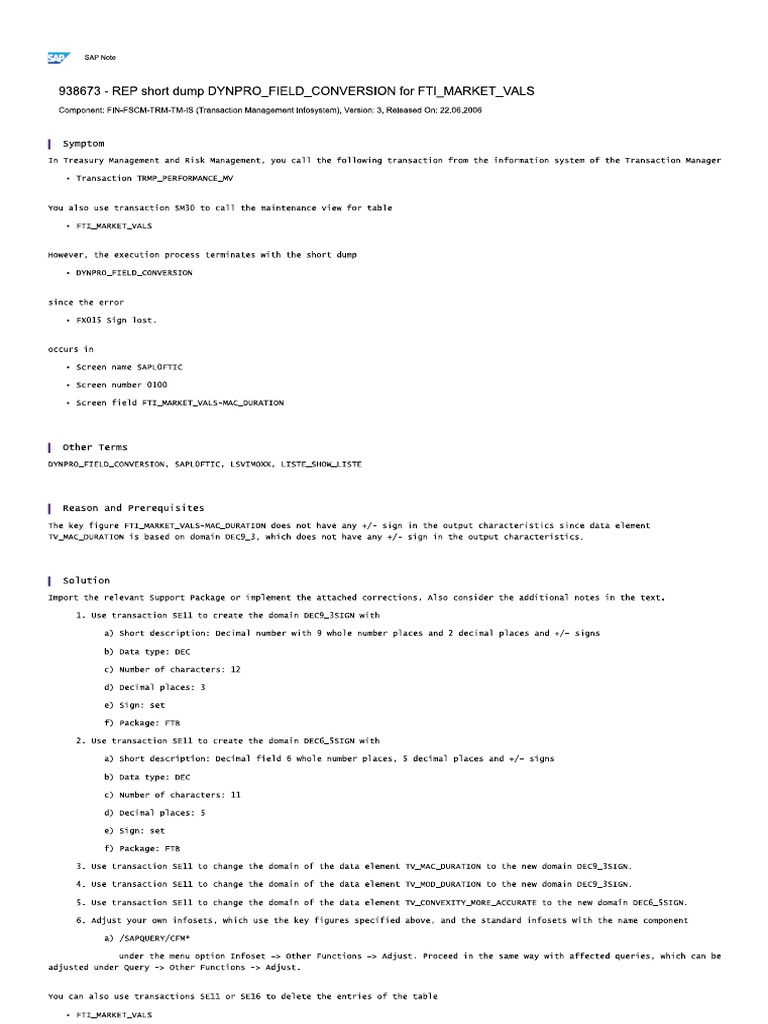 Dynpro_Field_Conversion Problem Sm30 Dump ZSD_ELAPS_EVENT View PDF