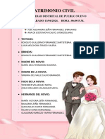 Matrimonio Civil - Pueblo Nuevo.