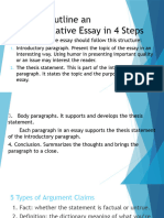 How To Outline An Argumentative Essay in 4
