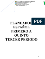 Planeador Español 3 Periodo 1-5