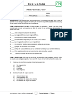 8basico - Evaluación N°5 Ciencias - Clase 01 Semana 24 - 2S