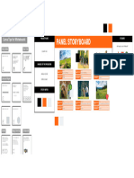 Storyboard Whiteboard in Orange Black Simple Style