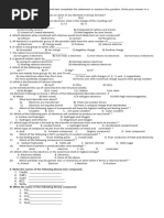 Quiz - Ionic and Covalent