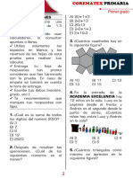 01. Examen 1° (Primaria)  COREMATEX Excelencia !!!!