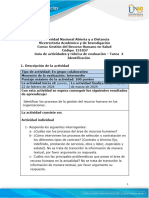 Guía de Actividades y Rúbrica de Evaluación - Tarea 2 - Identificación