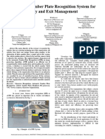 Automatic Number Plate Recognition System For Entry and Exit Management