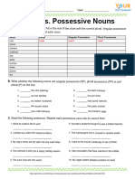 Possessive Noun Practice Worksheet