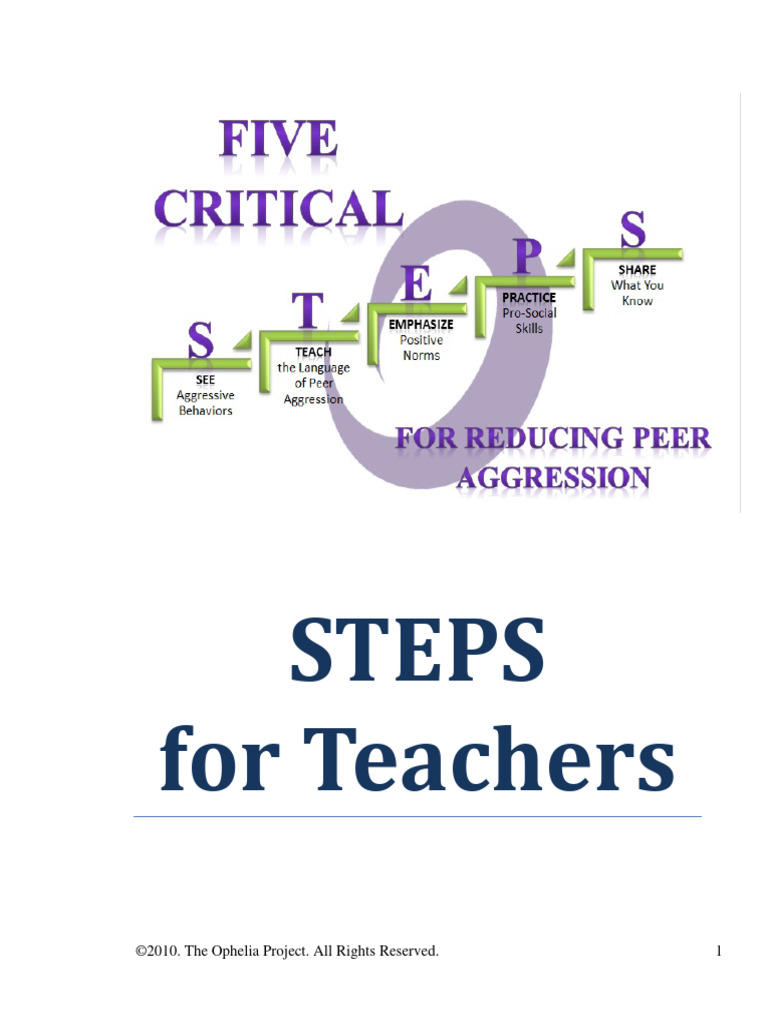 Five Steps to Combat Peer Aggression | PDF | Aggression | Bullying