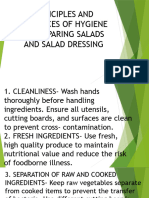 John Tle Principles and Practices of Hygiene in Preparing Salads