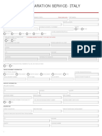 Italy Document Preparation Form