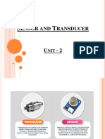 Unit 2 Sensors and Transducers