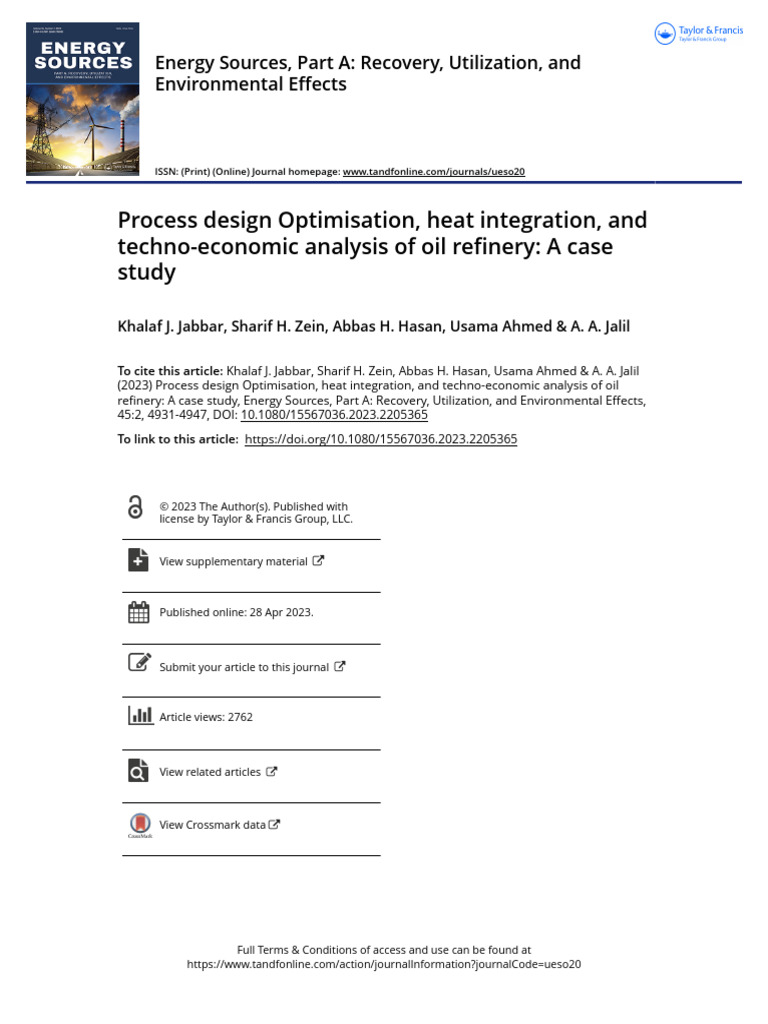 Oil Refinery Design & Economic Analysis | PDF | Oil Refinery | Petroleum