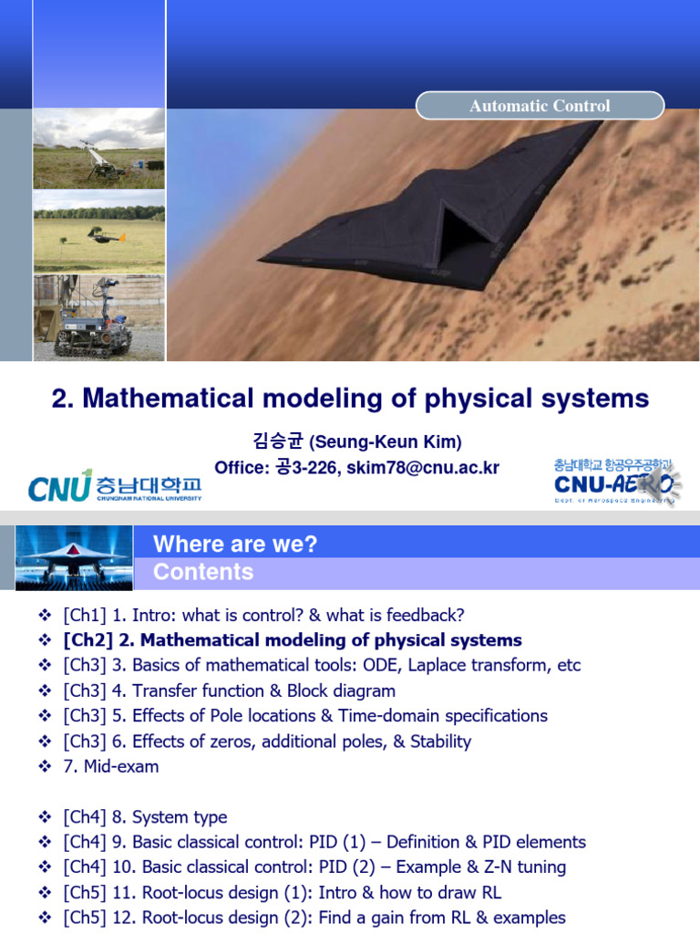 Mathematical Modeling in Control Systems | PDF | Applied Mathematics ...