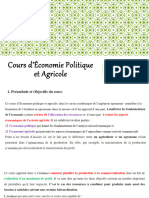 Cours D'economie Politique Et Agricole