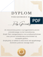Dyplom Róża Górczewska