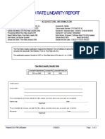 Flow Rate Linearity Report