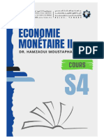 Economie Monétaire II - Pr.Hamzaoui Moustapha