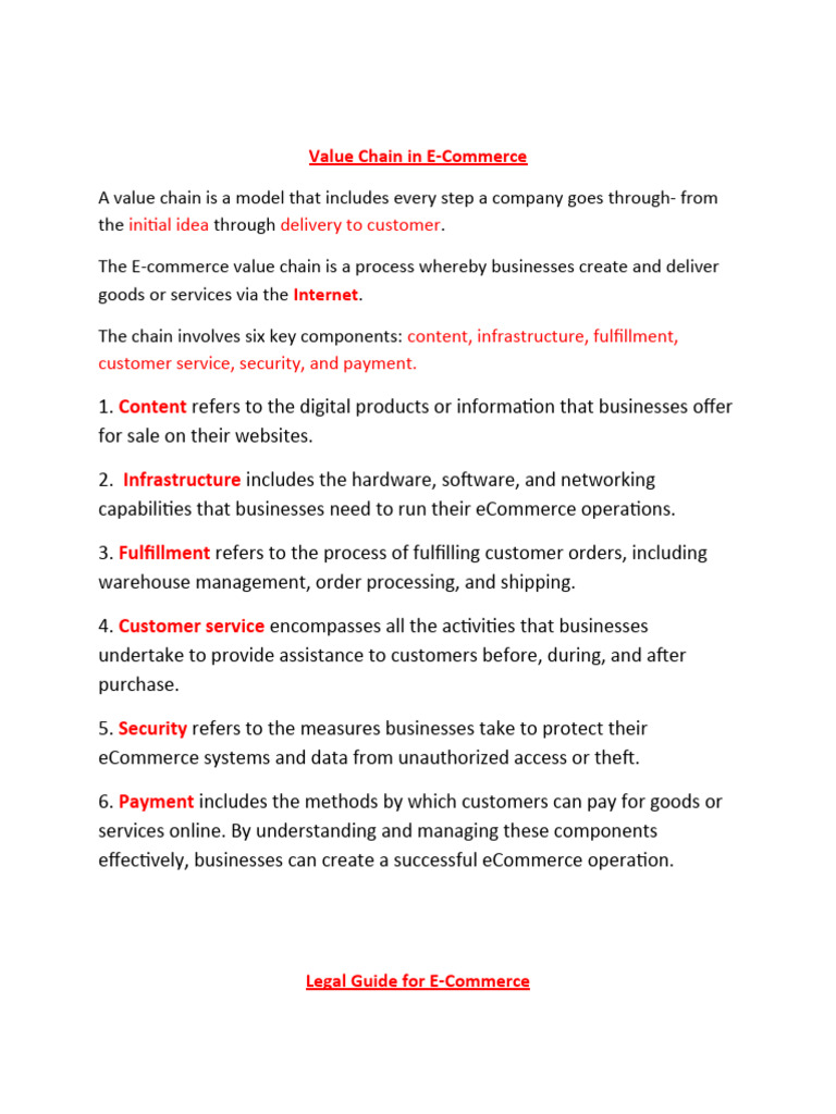 Legal Guide For E-Commerce | PDF | E Commerce | Trademark