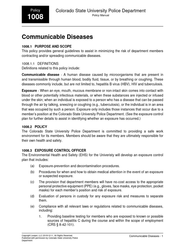 1008 Communicable Diseases | PDF | Infection | Medicine